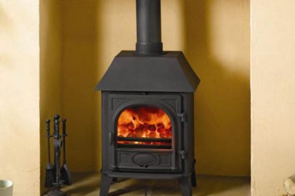 Stovax Stockton 5 Low Canopy Black