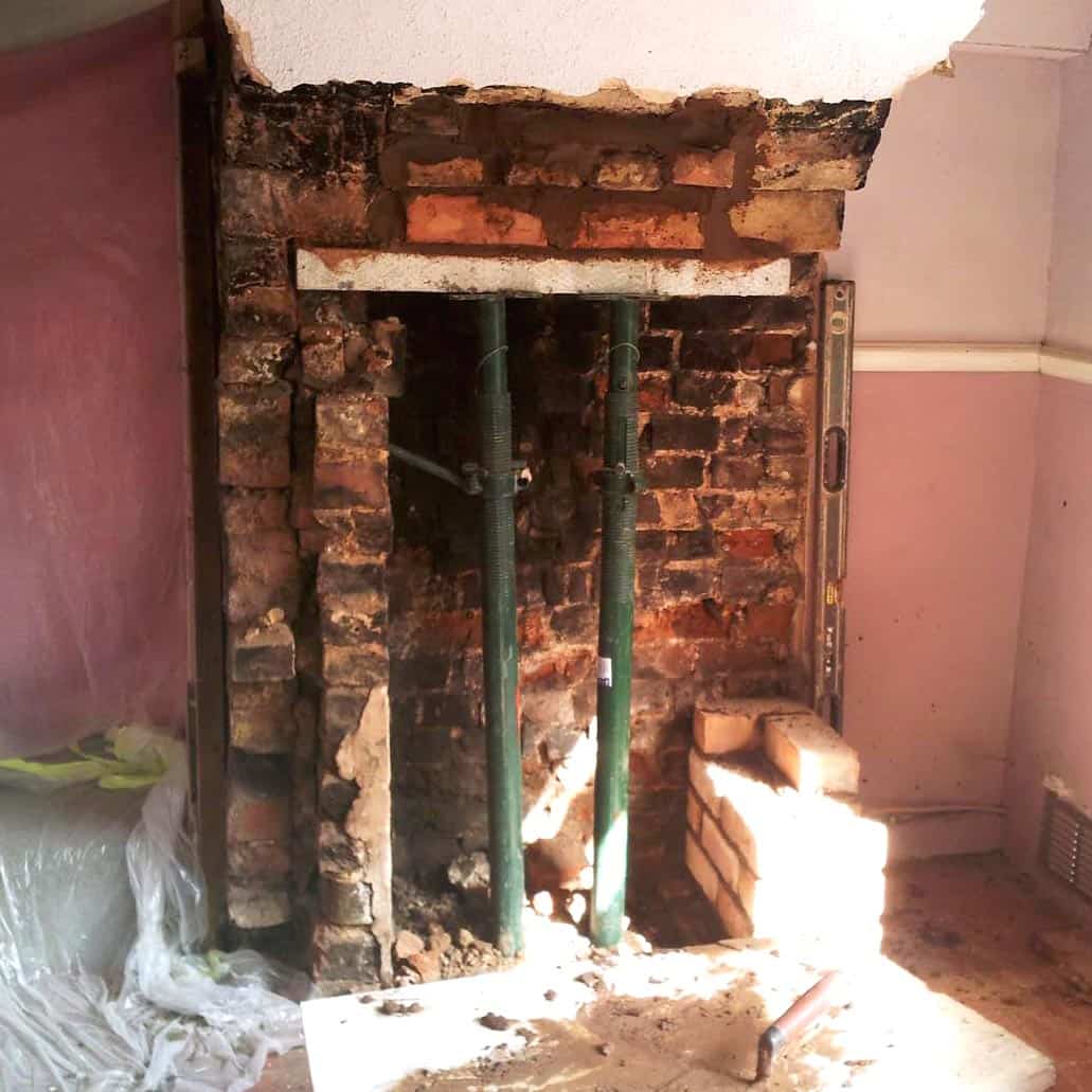 chimney breast alteration and repair